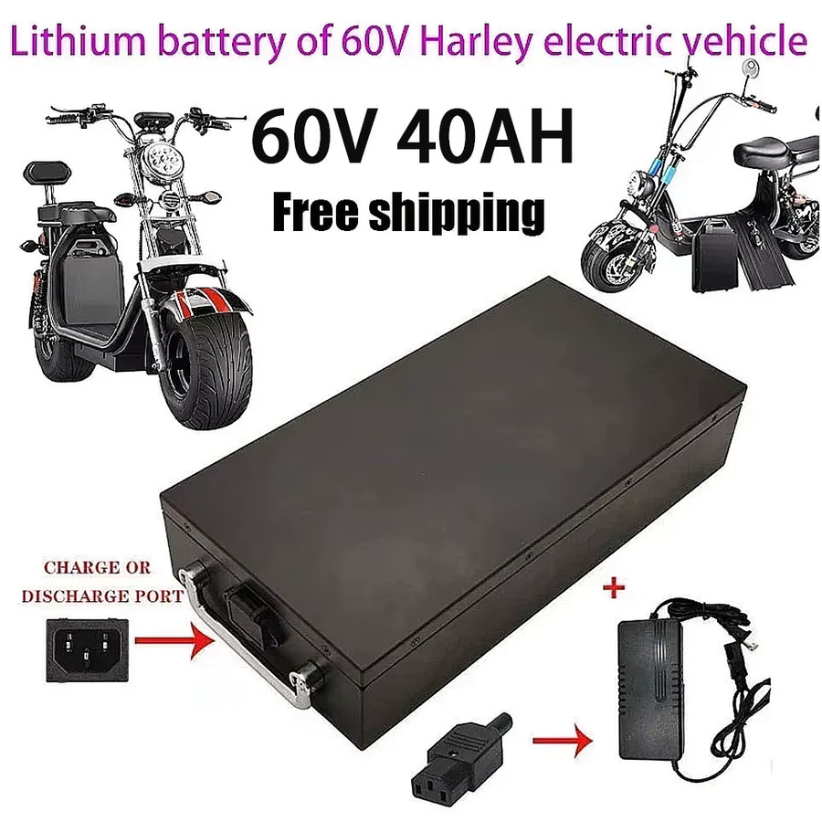 Ddadache Lithium-Akku 60V 20Ah-40Ah in Schwarz für Harley Elektrofahrzeuge und CityCoco Elektroroller, geeignet für 250W bis 3000W - Bild 5