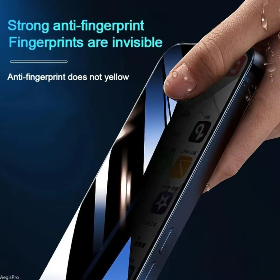 10-in-1 Sichtschutzfolie aus gehärtetem Glas für Apple iPhone 17 Pro Max 16e 15 14 13 12 Pro 11 Display- und Kameraobjektivschutz in Transparent - Bild 4