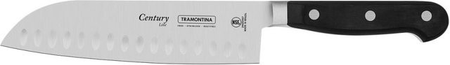 Tramontina Century Santokumesser aus Edelstahl in Silber und Schwarz mit 18 cm Klingenlänge - Bild 1