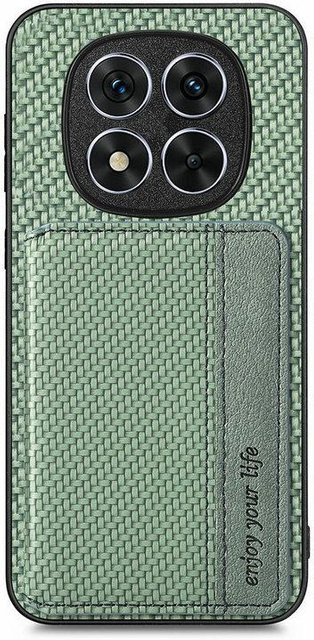 Xiaomi RFID Leder Kartenetui mit Magnetfunktion für Redmi Note 15 Pro Plus 5G, Redmi Note 14 Pro und Redmi Note 15 Pro 4G, grün - Bild 1