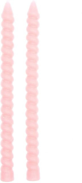 Rico Design Spiralkerzen in Rosa, Durchmesser: 1,4 cm, Höhe: 18 cm - Bild 1