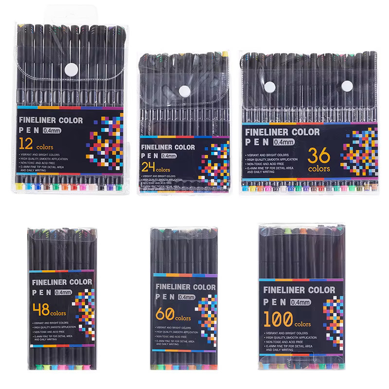 Buntes Marker-Set mit feiner 0,4 mm Spitze für Tagebuch, Planer und Notizen in Multicolour - Bild 4