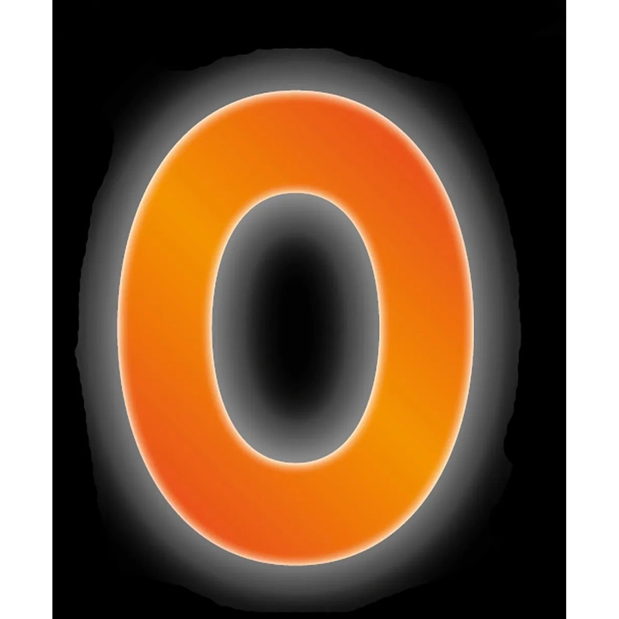 Conacord Klebebuchstabe O Reflektierend in Orange, Höhe: 8 cm - Bild 2