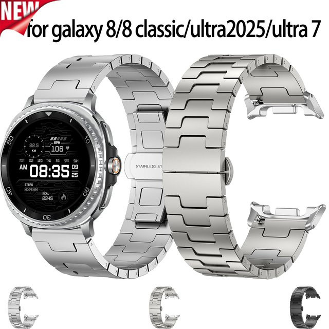 CAOWTAN Smartwatch-Armband Titan, Silber, Unisex - Bild 1