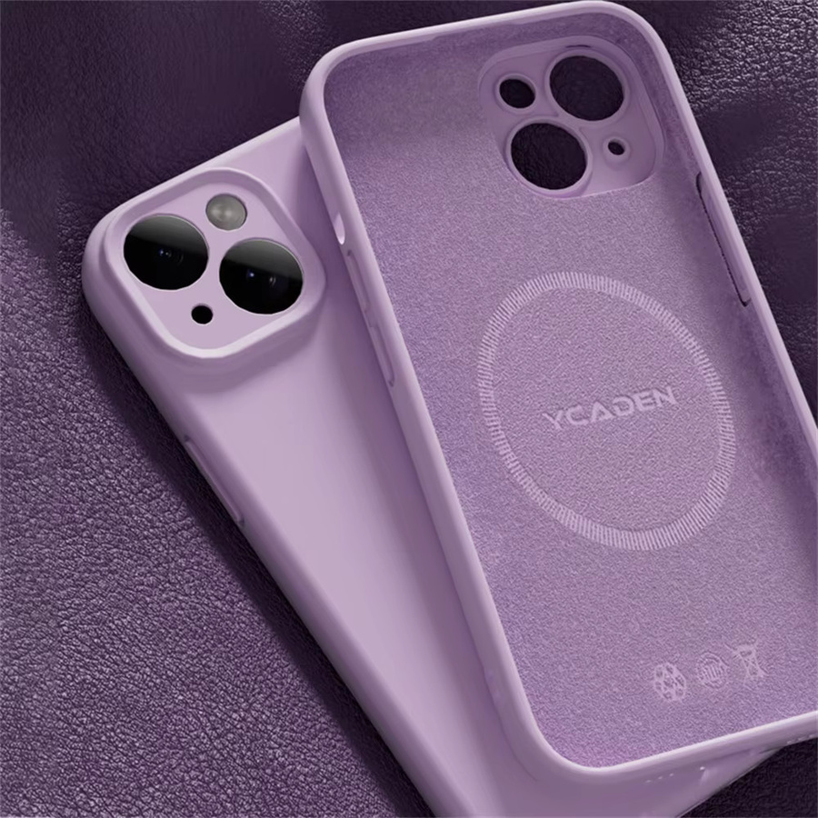 Magnetische Silikonhülle für iPhone 16 Pro Max, 15 Pro, 14 Pro Max, 13, 12, 11 in Weiß mit Unterstützung für kabelloses Laden - Bild 2