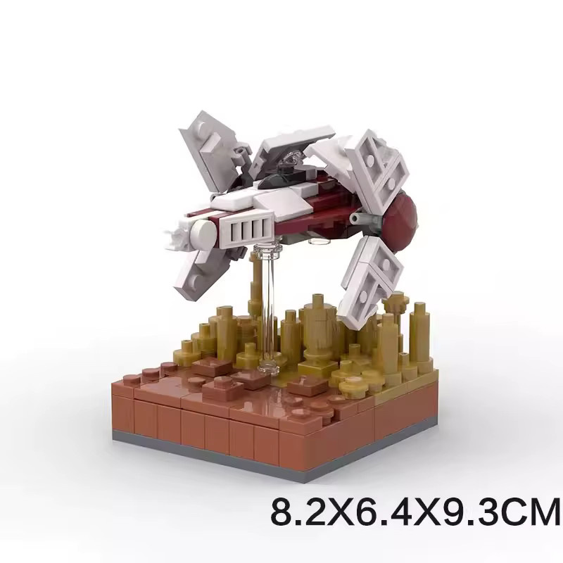 Mymocs Star Movie Mini Raumschiff Diorama Shuttle Schneegleiter, Bausteine - Bild 2
