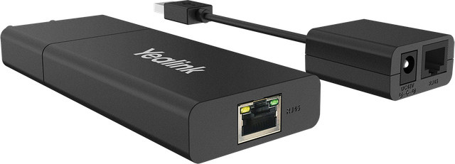 Yealink USB2CAT5E-EXT USB-Extender mit 2 Anschlüssen für USB-A und USB-C über CAT 5e bis zu 40 m in Schwarz - Bild 1