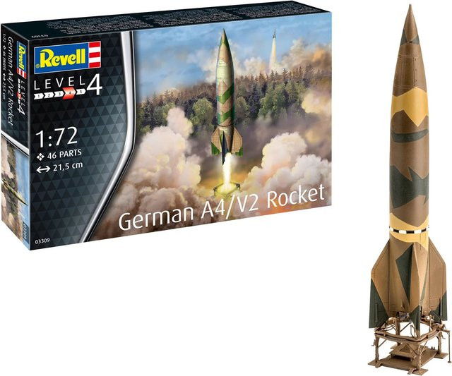 Revell German A4-V2 Rocket, Weltraum, Modellbau, 1:72, ab 12 Jahre - Bild 1