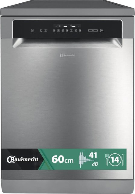 Bauknecht Geschirrspüler BFP 5O41 PLT X in Edelstahl mit automatischer Türöffnung, Breite: 60 cm - Bild 1