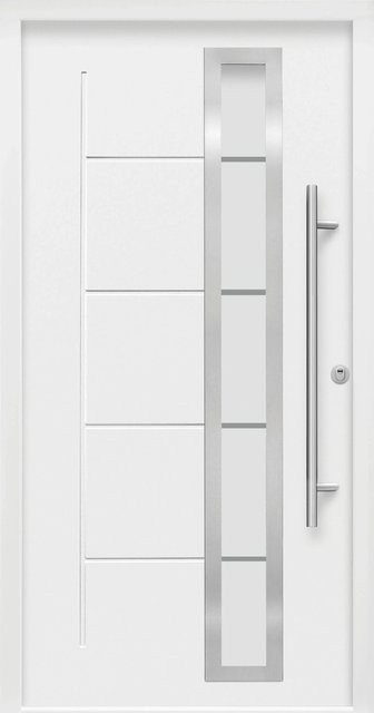 Splendoor Sicherheits-Haustür ThermoSpace Prime Paris RC2 Komfort in Weiß mit Glaseinsatz, B/H: 110 x 210 cm - Bild 1