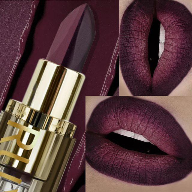 KAFURUX Lippenstift, Lila-Braun, Matt, Damen - Bild 1