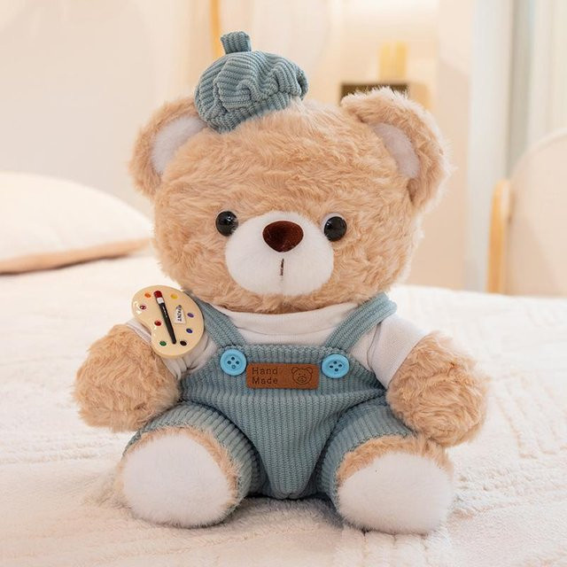 Kidsly Kuschelbär Plüschtier Stofftier, Hase Bär mit Kleidung, 25cm - Bild 1