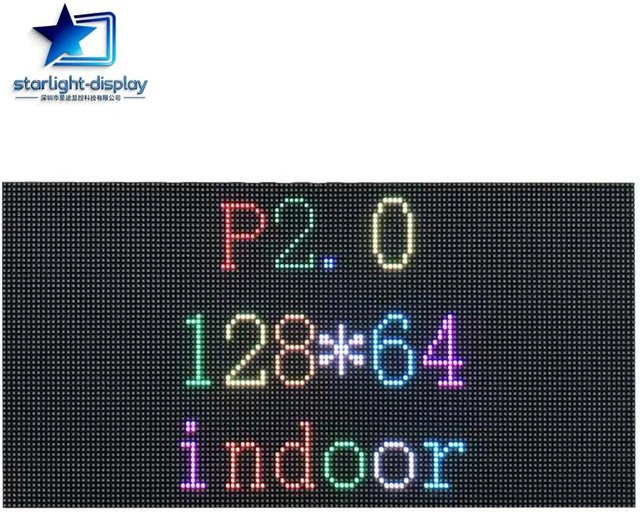 OIMG P2 LED-Bildschirmmodul Indoor 3in1 SMD Vollfarbig, Farbe: Schwarz, B/H: 256 x 128 mm, Auflösung: 128 x 64 Pixel, 1/32 Scan - Bild 1