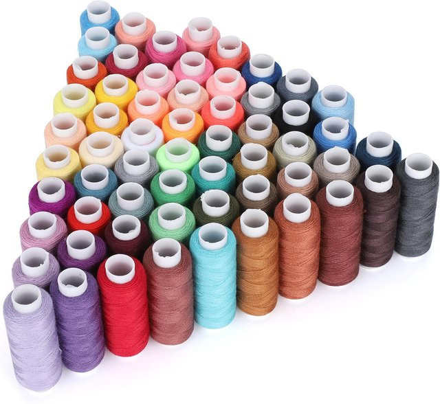 Igeteck 60-teiliges DIY-Nähgarn-Set in Multicolour mit 250 Yards pro Rolle für Handarbeit und Bekleidung - Bild 1
