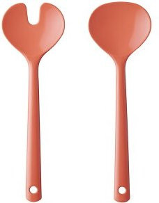 Mepal Salatbesteck Synthesis klein 2-teilig in Coral mit mattem Finish - Bild 1