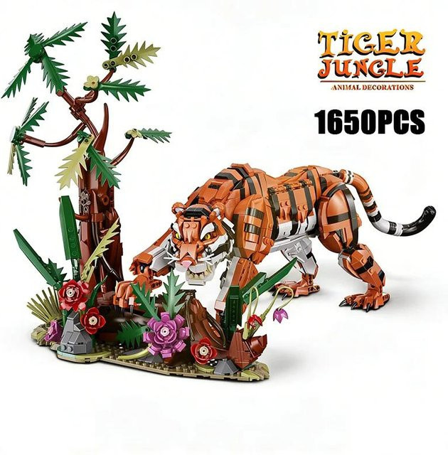 MOC Wütender Dschungeltiger, Modellbausteine Set, ab 6 Jahren - Bild 1