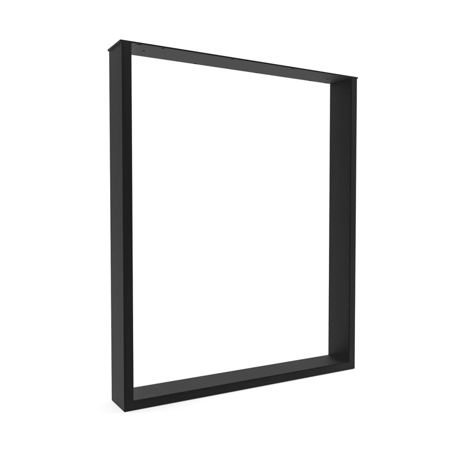 HEVVA Tischkufe BASEL Tischbein aus Metall in Schwarz, Tiefe: 60 cm, Höhe: 72 cm - Bild 2