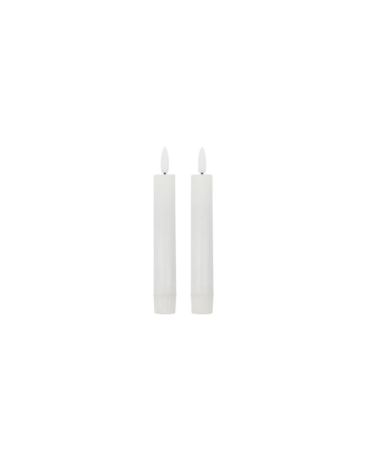 House Doctor LED-Kerzen in Weiß mit Flicker-Effekt und Timer, 2er-Set, Höhe: 16 cm - Bild 1