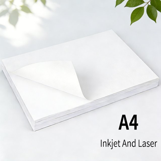 Tonpei Selbstklebendes Xuan-Papier in Weiß, A4, Matt, für Tintenstrahl- und Laserdrucker, ideal für Malerei, Kunst und Büro - Bild 1