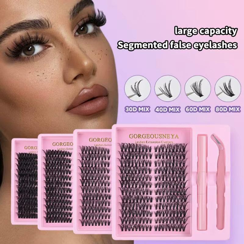 BSIMONE Cluster-Wimpern-Kit, segmentierte Wimpern, mit Wimpernkleber - Bild 3