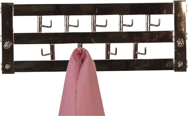 Wandgarderobe Ellen von Möbel direkt online in Silber, modernes Metall-Design mit Haken für den Flur - Bild 1