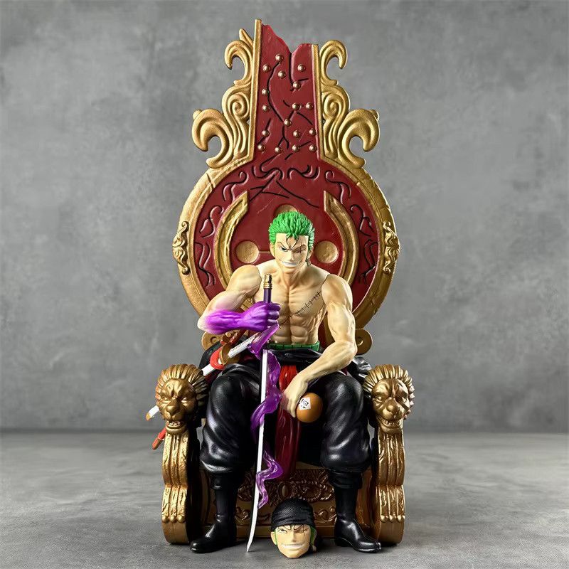 Bandai One Piece Anime Modell Statue Gecko Moria Doppelköpfige Schnitzerei Ornament, Multicolor, Höhe: 31,5 cm - Bild 2