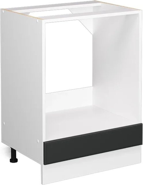 Vicco Herdumbauschrank R-Line im Landhausstil, Weiß-Anthrazit, Breite: 60 cm - Bild 1
