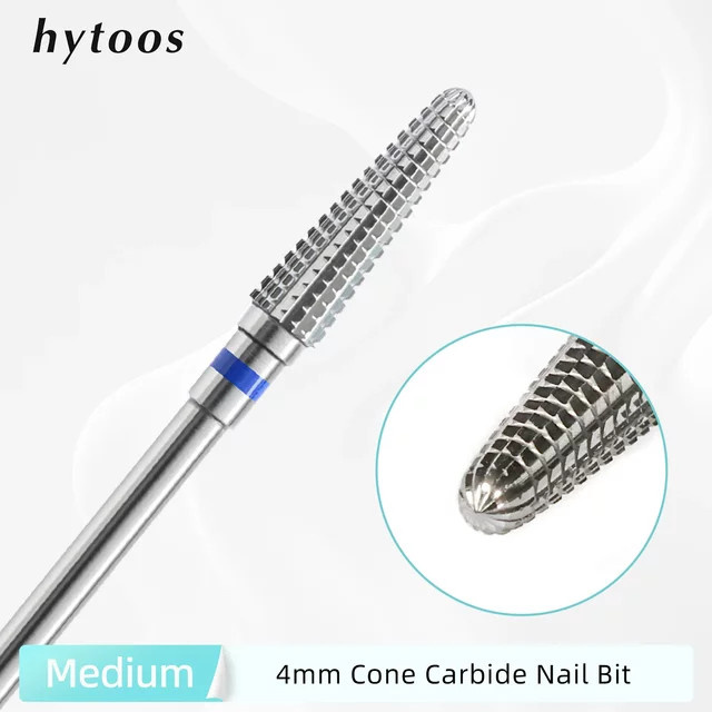 HYTOOS Kegel Nagelbit, Konischer Hartmetall Bohrer für Maniküre - Bild 1