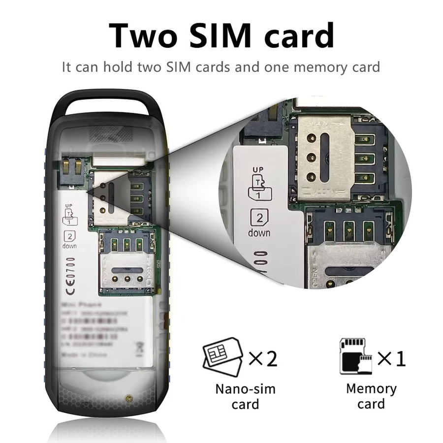 SERVO Mini-Handy mit 2 SIM-Karten und Bluetooth - Bild 3