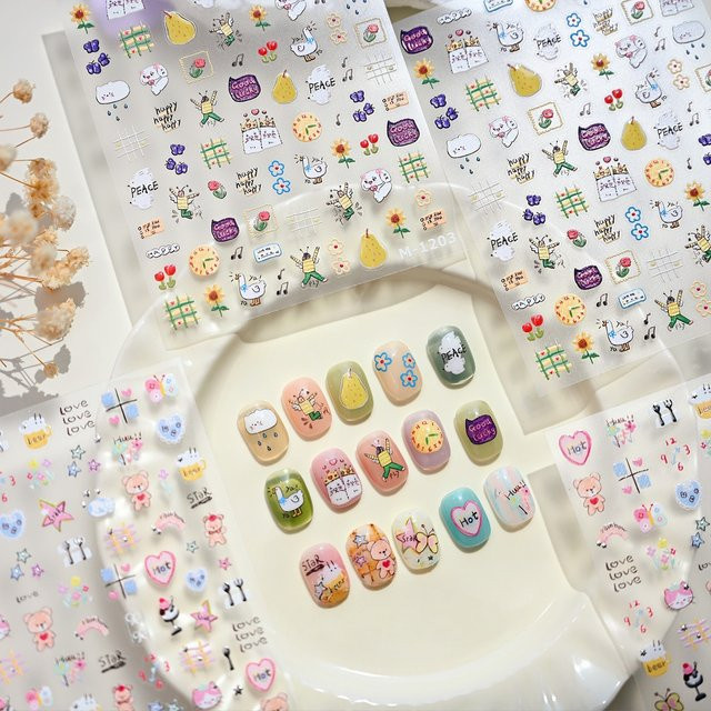 NAILFYOU Nagelkunst-Aufkleber, Glänzend - Bild 1