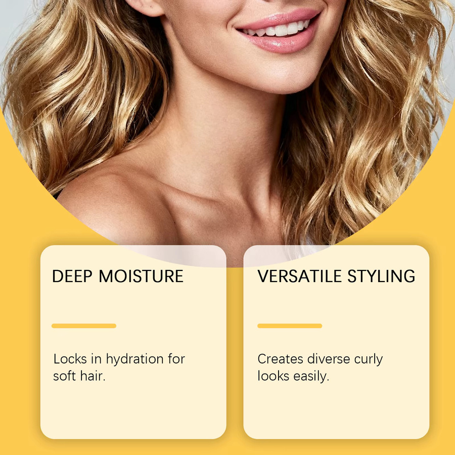 Gleamxi Gel, 120g, für lockiges Haar, Unisex - Bild 3