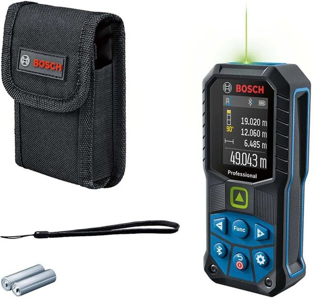 Bosch Professional Laser-Entfernungsmesser GLM 50-27 CG in Schwarz/Blau mit 50 m Reichweite und Bluetooth-Funktion - Bild 1