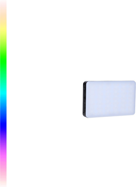 Rollei Lumis Compact RGB Leuchte in Multicolour und Weiß mit USB-C Anschluss - Bild 1