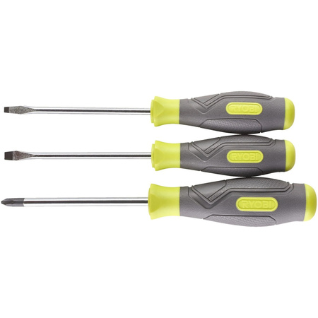Ryobi Schraubendreher-Set RSD1PH2S, 3-teilig, grün/grau/mehrfarbig
