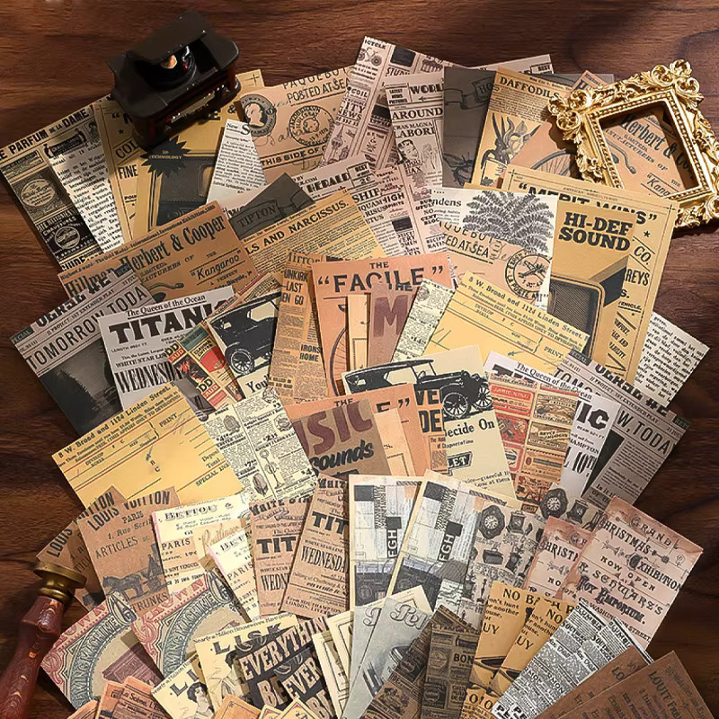 Mr. Paper Old Time Memory Series Vintage Scrapbook Papier, 100 Blatt, Multicolour - Bild 3
