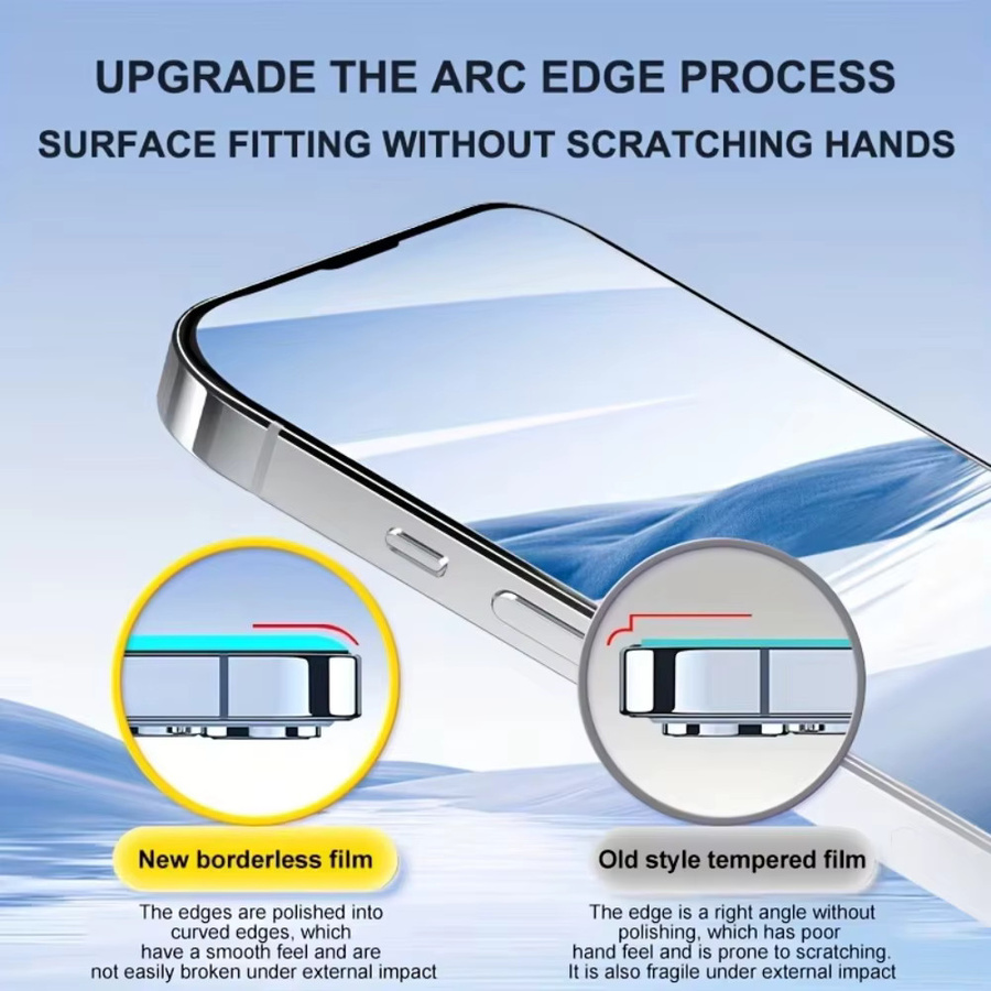 Panzerglas Displayschutzfolie für Apple iPhone 18 17 16 15 14 13 12 11 Pro Max XS XR X 7 8 16e in Transparent - Bild 2
