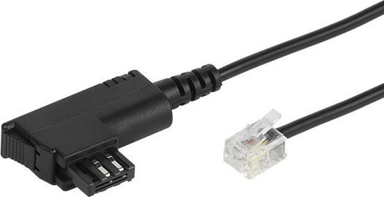 Vivanco Telefon Anschlusskabel TAE-F auf RJ11 4p4c in Schwarz, 6 m - Bild 1