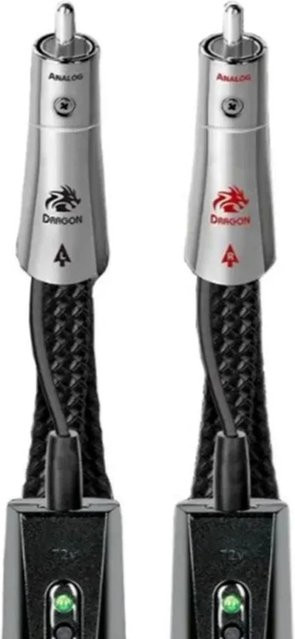 Dragon RCA-Kabel PSS Pure Silver Audiophile HiFi-Audio-Verbindungskabel in Silber - Bild 1
