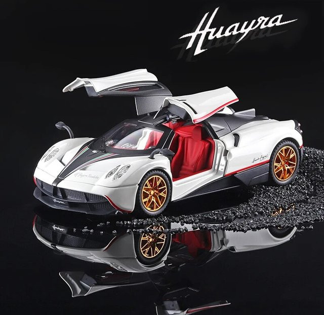 Bburago Pagani Legierungsautomodell, Maßstab 1:24, Weiß - Bild 1