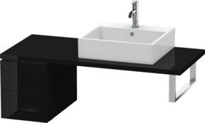 Duravit L-Cube Unterschrank in Weiß Hochglanz mit 2 Schubkästen B: 32 cm, T: 54,7 cm, H: 40 cm - Bild 1