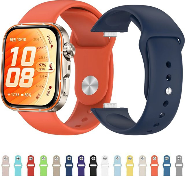 Huawei Uhrenarmband Silikon, Bunt, Unisex - Bild 1