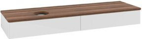 V&B Waschtischunterschrank Antao ohne Frontstruktur in Weiß lackiert B/T: 160 x 50 cm - Bild 1