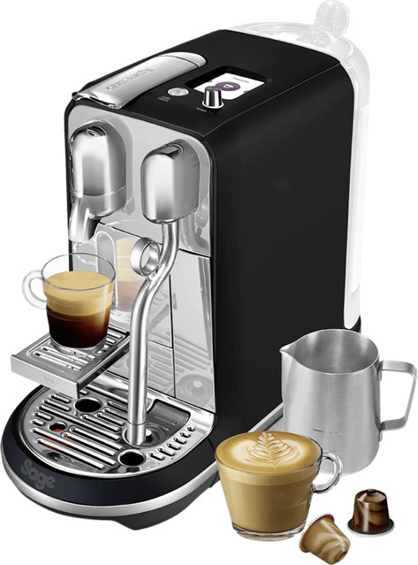 Sage Nespresso Creatista Plus SNE800BTR Kapselkaffeemaschine mit Touchdisplay und Dampflanze in Black Truffel - Bild 1