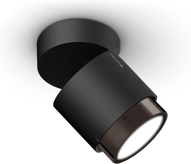 Occhio lui volto VOLT LED-Deckenstrahler in Schwarz Matt mit Zoom-Kopfeinsatz und warmweißem Licht (3000K) - Bild 1