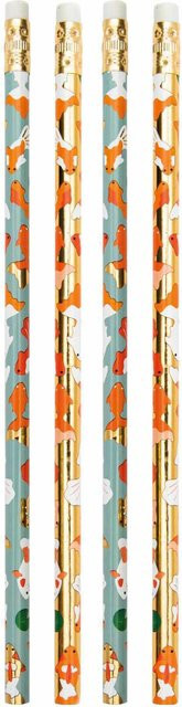 Rico Design Paper Poetry Bleistifte Jardin Japonais Kois 4er-Set Mehrfarbig - Bild 1