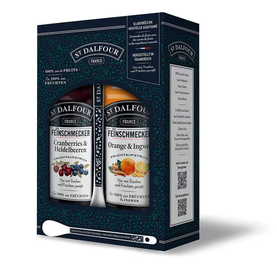 St. Dalfour Konfitüre Feinschmecker Edition 2 x 225 g - Bild 2