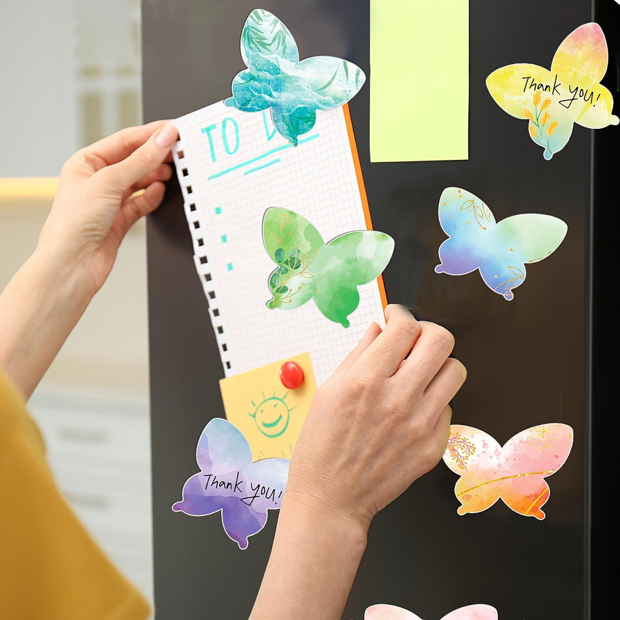 SZ-Damai Bunte Schmetterlingsförmige Haftnotizen aus Papier, 12 Stück - Bild 3