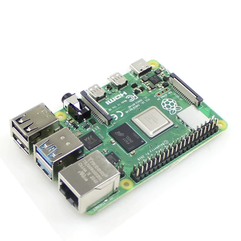 Raspberry Pi 4B Entwicklungsboard 4. Generation mit WiFi in Schwarz und Grün - Bild 2
