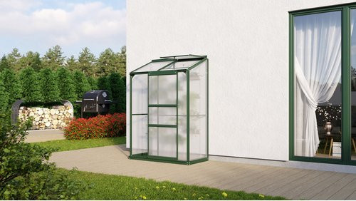 VITAVIA Gewächshaus Styx Plus 900 in Grün mit Aluminiumrahmen, B/H/T: 69 x 182 x 131 cm - Bild 1