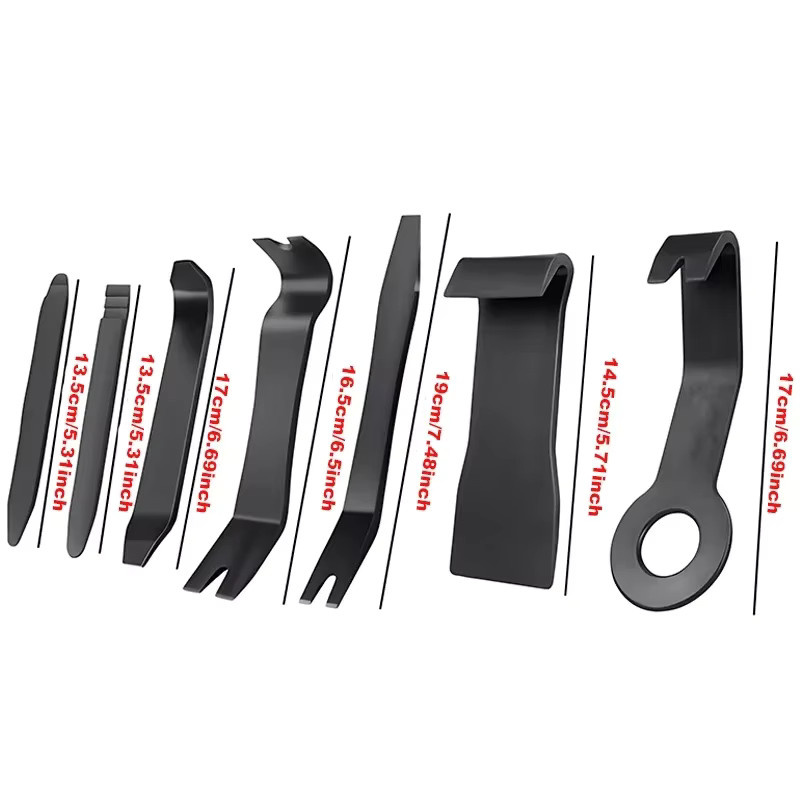 Universal Auto Trim Removal Tool Kit für Dashboard und Innenverkleidung, 1-8 Stück, Schwarz - Bild 4
